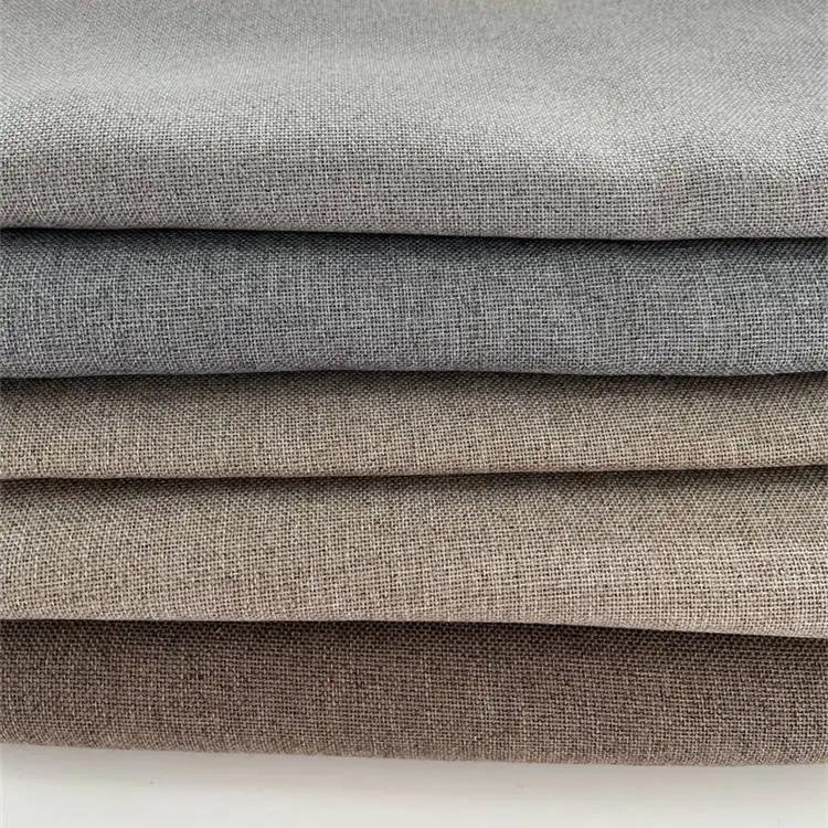 Custom High Quality 100 Percent Polyester Imitation Linen Backout Curtain Fabric Roller Blinds Plain Woven Breathable for Hotels - Image 6
