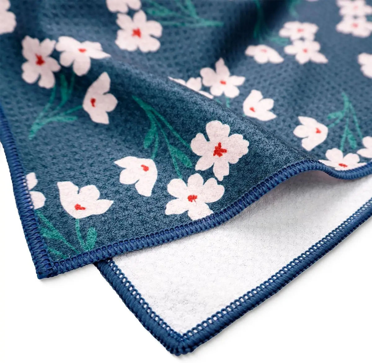 Custom High Quality Sustainable Woven Microfiber Waffle Dish Towel Quick Dry Eco-Friendly Kitchen Tea Towel Customized Color - Image 2