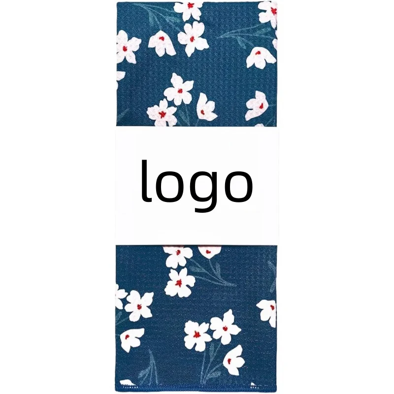 Custom High Quality Sustainable Woven Microfiber Waffle Dish Towel Quick Dry Eco-Friendly Kitchen Tea Towel Customized Color - Image 3