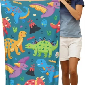 Custom Kids Microfiber Beach Towel Quick Dry Absorbent Cute Sport Gym Pool Towel
