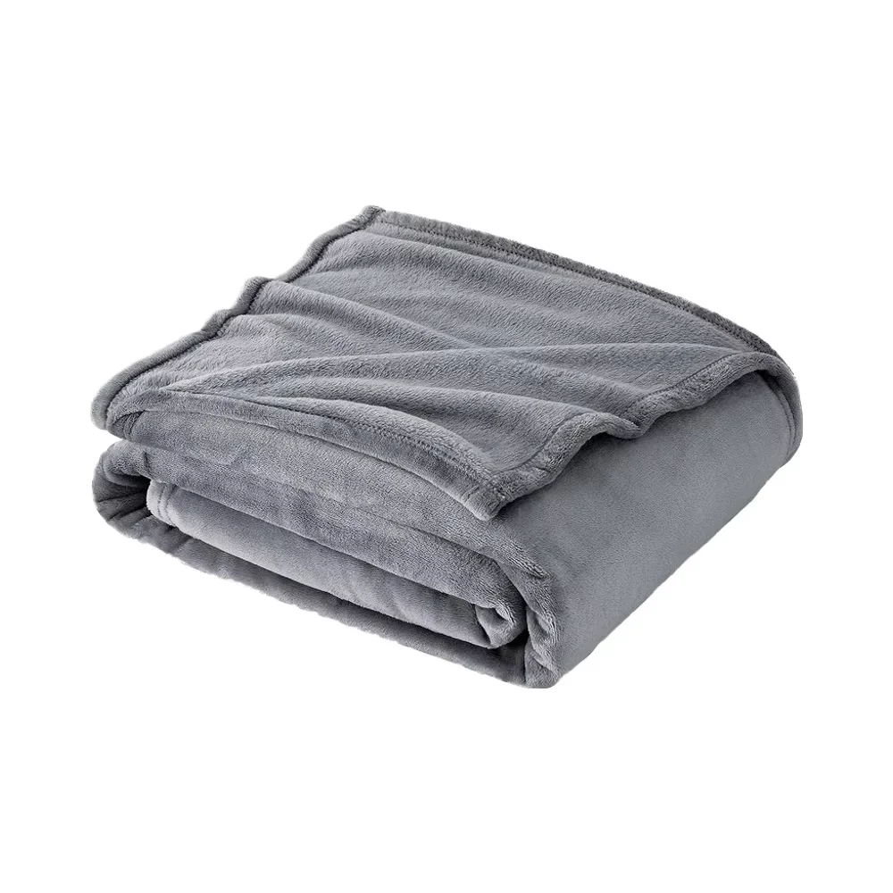 Custom Large Size Modern Knit Bedding Towel Flannel Fleece Blanket 100 Percent Polyester Warm Throw