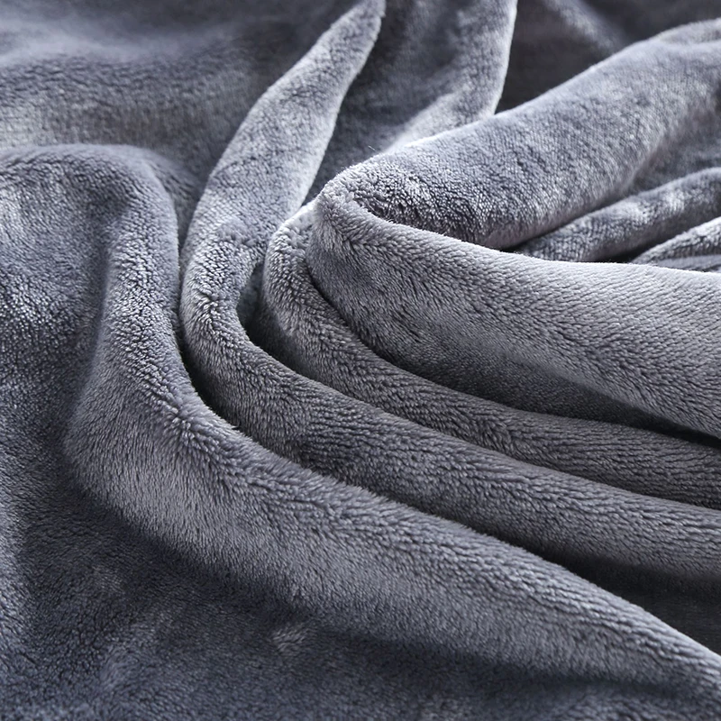 Custom Large Size Modern Knit Bedding Towel Flannel Fleece Blanket 100 Percent Polyester Warm Throw - Image 5
