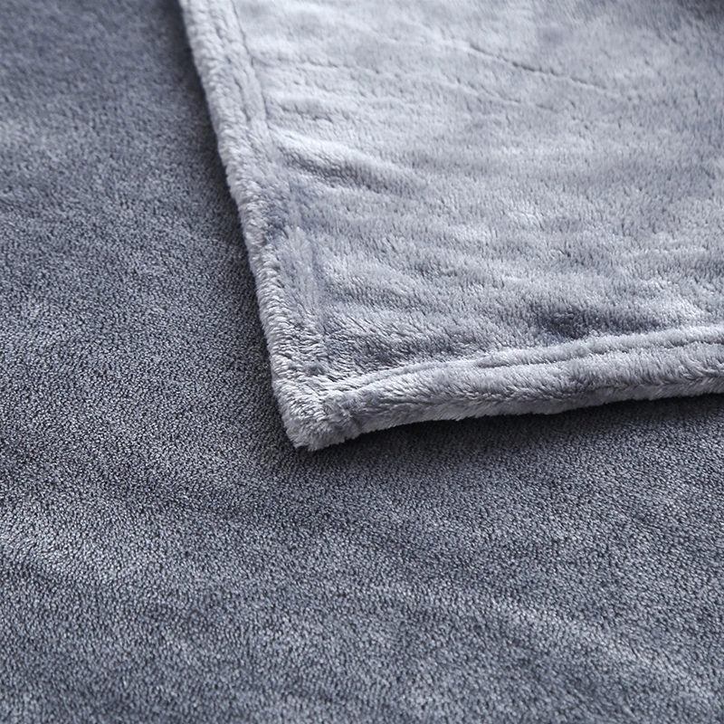Custom Large Size Modern Knit Bedding Towel Flannel Fleece Blanket 100 Percent Polyester Warm Throw - Image 6