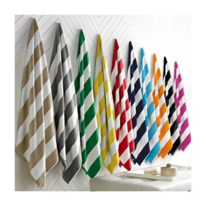 Custom Lightweight Microfiber Beach Towel Rectangle Quick-Dry Antibacterial Travel Bag Custom Size