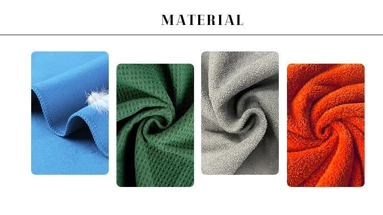 Custom Logo Absorbent Microfiber Quick-Dry Beach Towels with Magnet Corners - Image 5