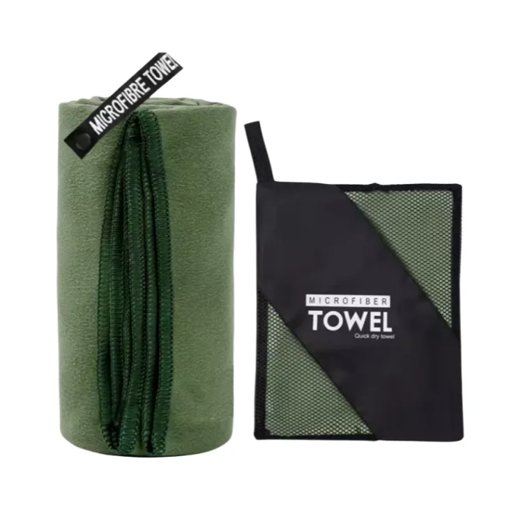 Custom Logo Eco-Friendly Quick-Dry Microfiber Beach Towel Disposable Compressed