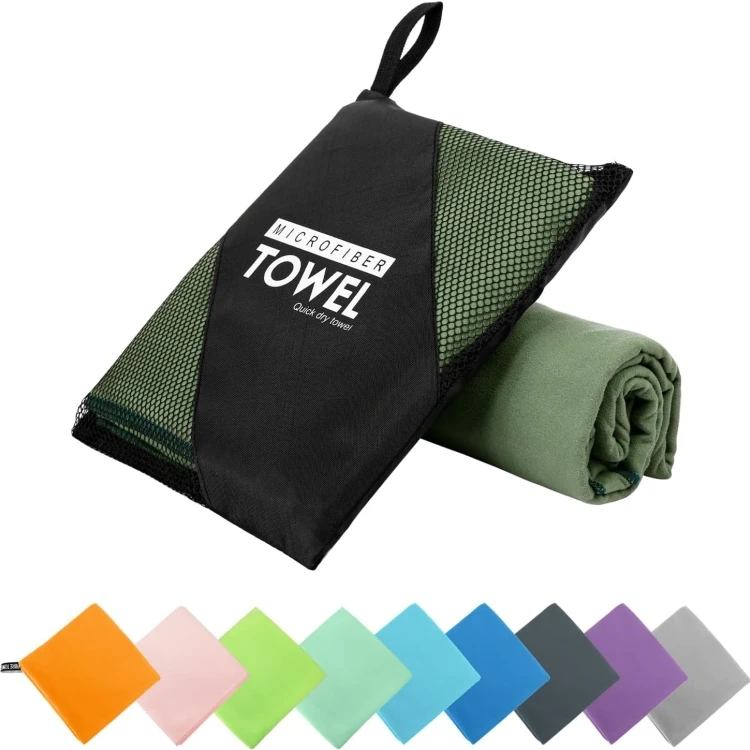 Custom Logo Eco-Friendly Quick-Dry Microfiber Beach Towel Disposable Compressed - Image 2