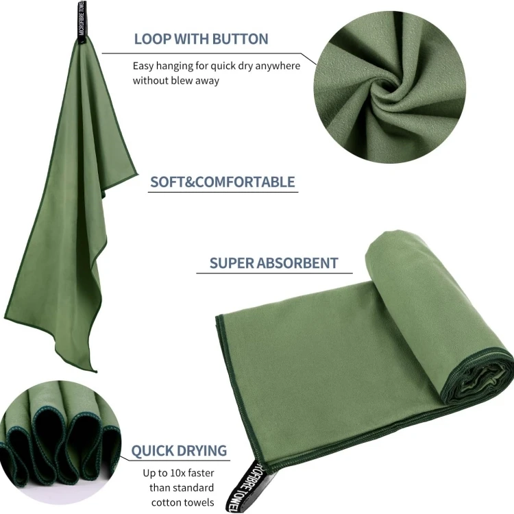 Custom Logo Eco-Friendly Quick-Dry Microfiber Beach Towel Disposable Compressed - Image 5