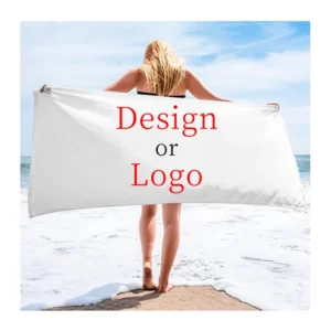 Custom Logo Lightweight Large Recycled Microfiber Quick Dry Antibacterial Beach Towel