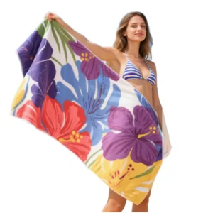 Custom Logo Lightweight Summer Beach Towel Luxury Quick Dry Sand Free Eco-Friendly