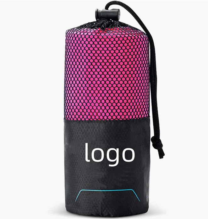 Custom Logo Microfiber Beach Towel Sand Free Lightweight Absorbent Solid Color - Image 4