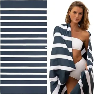 Custom Logo Microfiber Beach Towel with Bag Quick-Dry Pool Suede Eco-Friendly