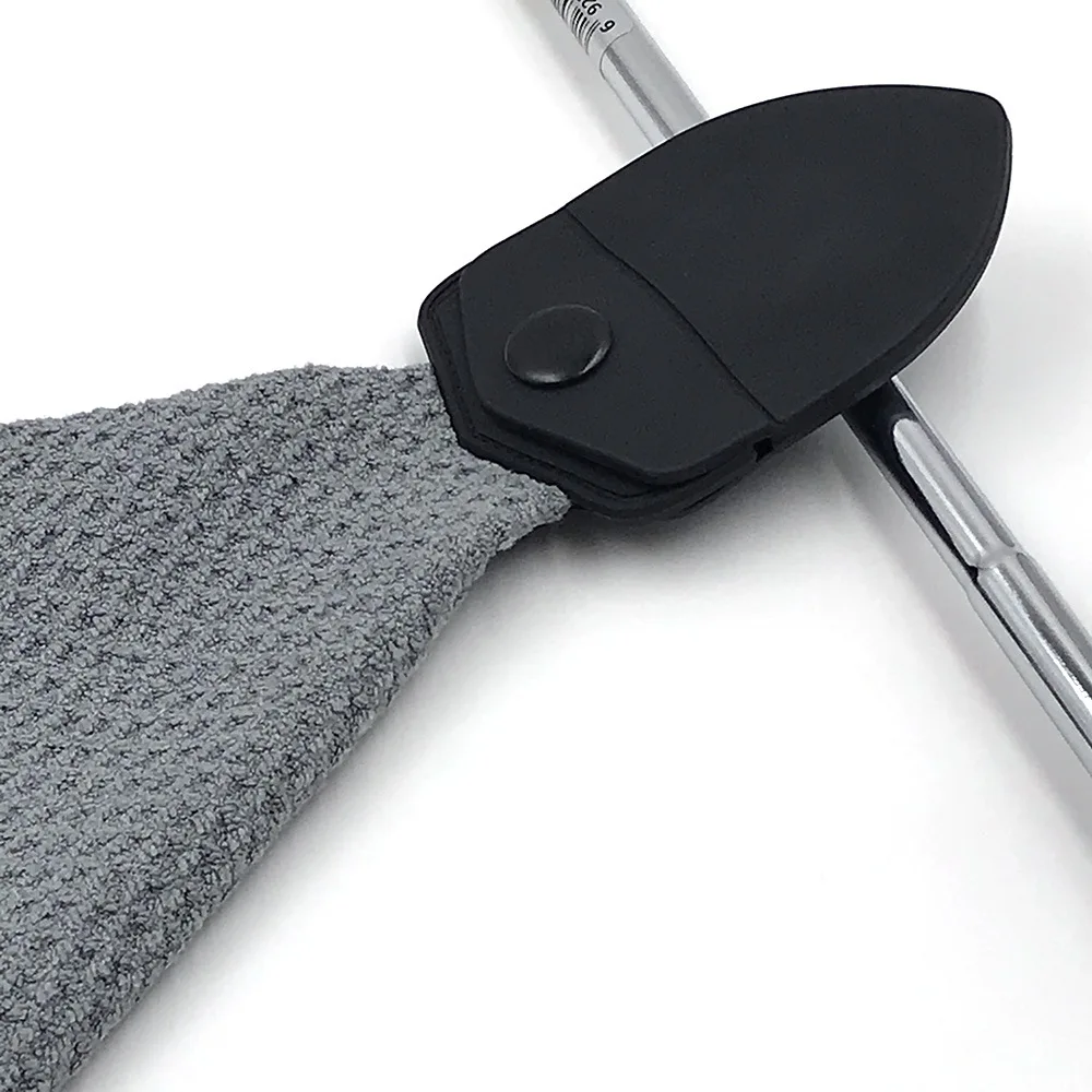 Custom Logo Microfiber Golf Towel with Magnetic Clip and Zipper Pocket - Image 3