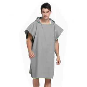 Custom Logo Microfiber Hooded Beach Towel Lightweight Compressed Surf Poncho Adults Sports Pattern
