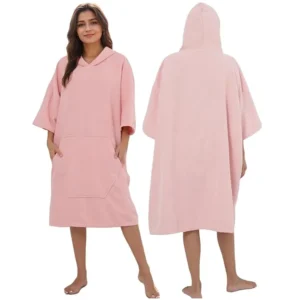 Custom Logo Microfiber Poncho Absorbent Quick Dry Soft Lightweight Beach