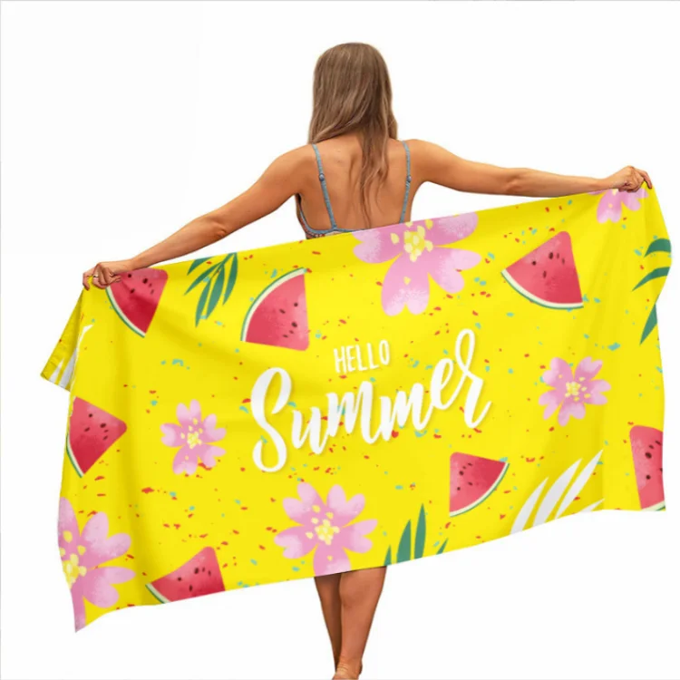 Custom Logo Microfiber Quick Dry Large Yoga Beach Towel Luxury Pattern - Image 5