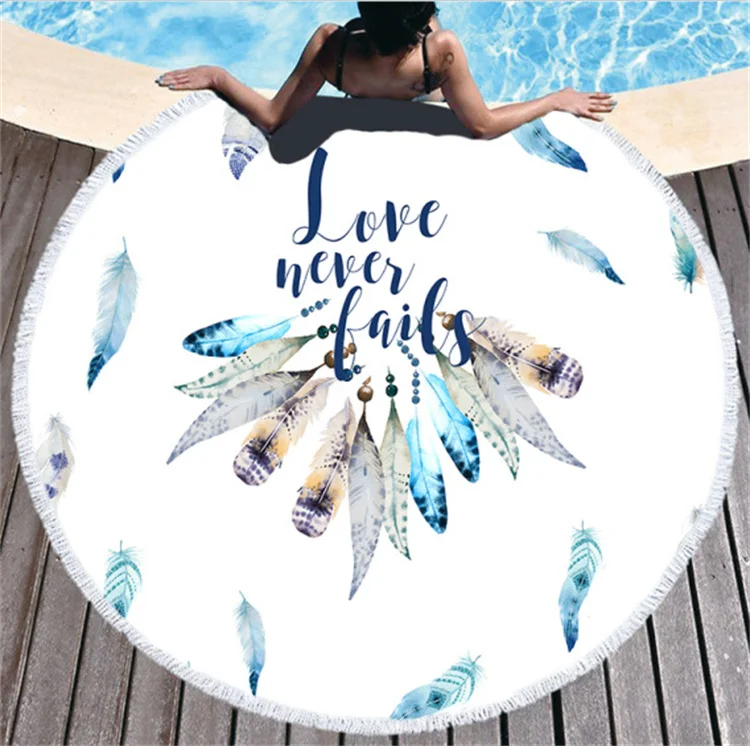 Custom Logo Microfiber Quick Dry Lightweight Beach Towel Sports Swimming Multifunction - Image 2