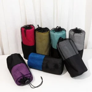 Custom Logo Microfiber Sports Towel Wholesale Fingertip Woven Blanket Beach Gym Yoga Golf