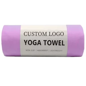 Custom Logo Microfiber Suede Sports Towel Non-slip Laser Engraved Yoga Towel