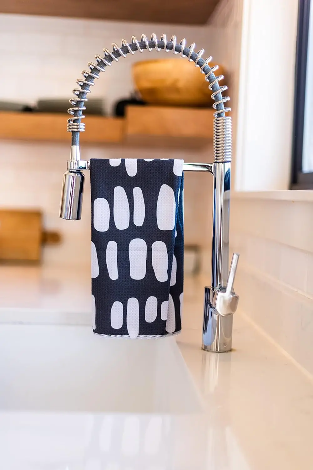 Custom Logo Microfiber Waffle Dish Towel Absorbent Fast-Drying Kitchen Tea - Image 2