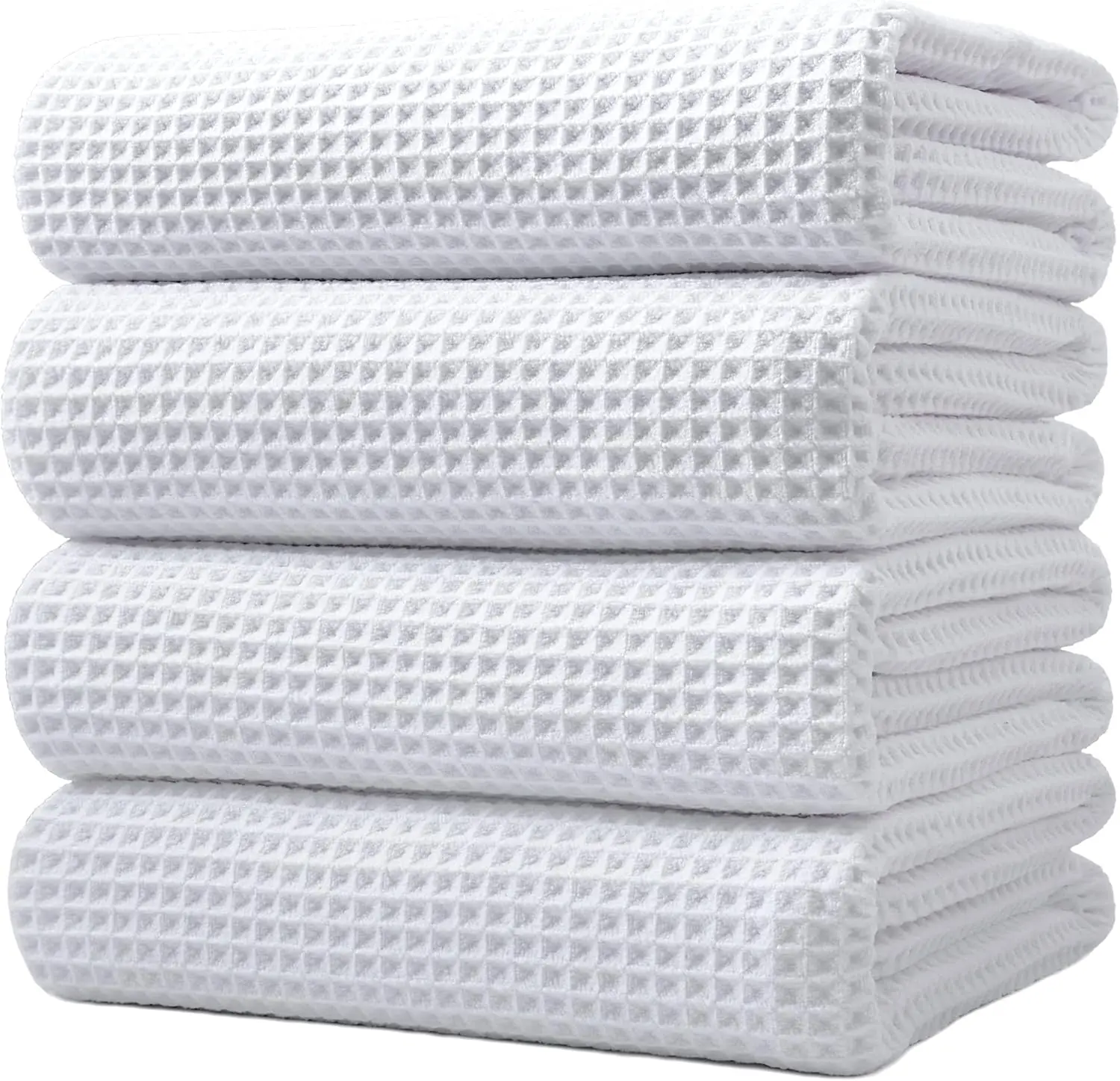 Custom Logo Microfiber Waffle Golf Towel 400gsm Quick Dry Eco-Friendly Magnet Clip - Image 2