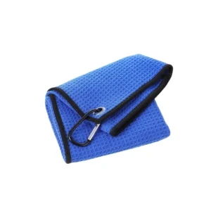 Custom Logo Microfiber Waffle Golf Towel Super Absorbent Quick Dry Soft