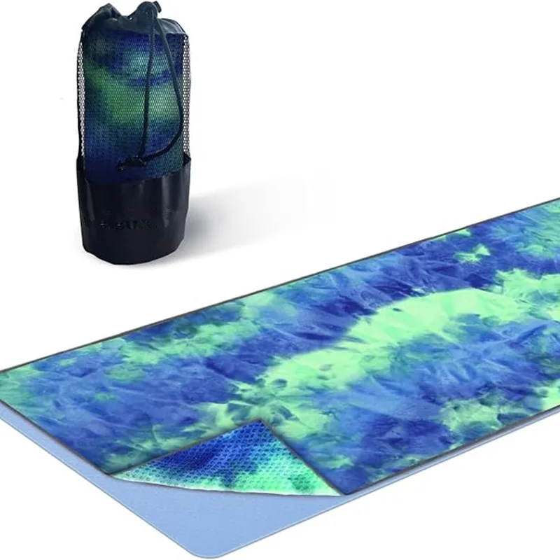 Custom Logo Microfiber Yoga Mat Towel Super Absorbent Quick Dry Non Slip Pilates Gym - Image 2