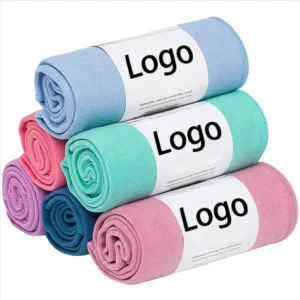 Custom Logo Microfiber Yoga Towel Super Absorbent Quick Dry Anti-Slip Bulk Order