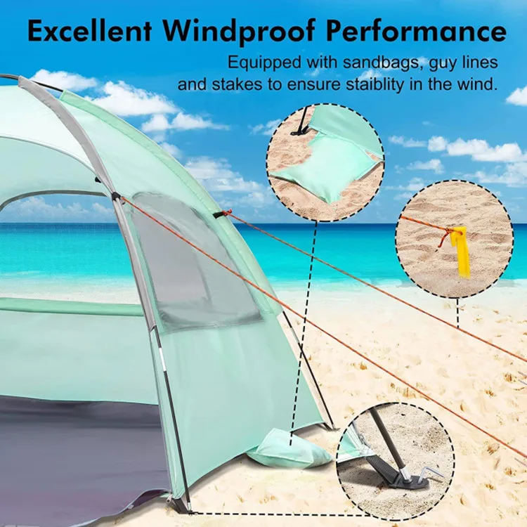 Custom Logo Modern Pop-Up Camping Tent Waterproof Polyester Windproof Anti-UV Awning - Image 4