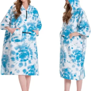 Custom Logo Oversized Absorbent Microfiber Surf Poncho for Beach Pool
