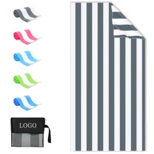 Custom Logo Oversized Soccer Beach Towel Sublimation Printing Bulk Wholesale
