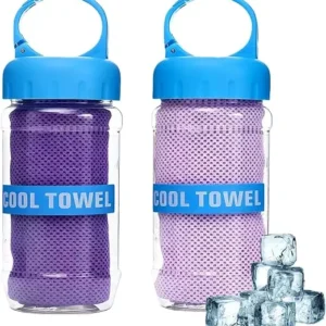 Custom Logo Quick Dry Ice Towel Soft Lightweight Cooling Microfiber Sports Gym Towel