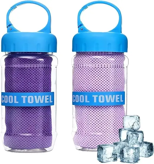 Custom Logo Quick Dry Ice Towel Soft Lightweight Cooling Microfiber Sports Gym Towel