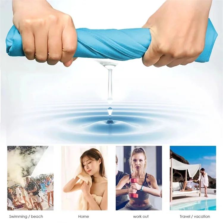 Custom Logo Sand Free Quick-dry Microfiber Beach Towel Customization Outdoor - Image 6
