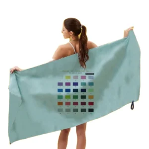 Custom Logo Sublimation Printed 70x140 Abstract Edgeless Microfiber Beach Towel