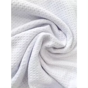 Custom Logo White Waffle Woven Microfiber Polyester Sports Towel Quick-Dry Absorbent Golf Towel Soft