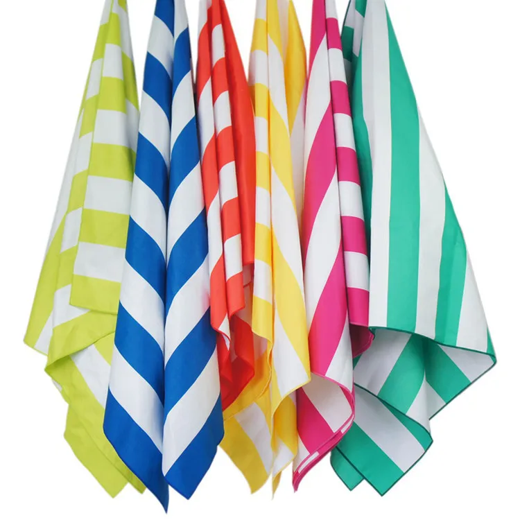 Custom Microfiber Compressed Sports Beach Towel Quick Dry Woven Logo Soft