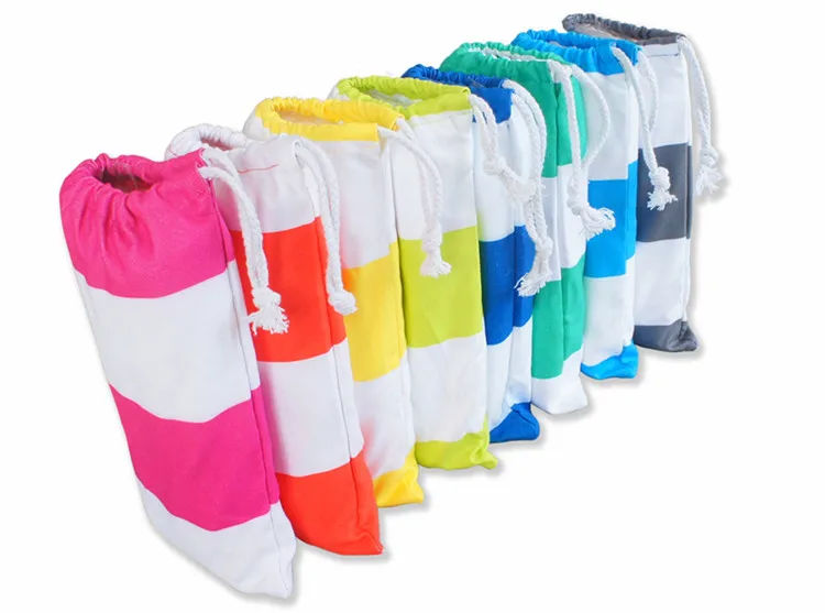 Custom Microfiber Compressed Sports Beach Towel Quick Dry Woven Logo Soft - Image 2