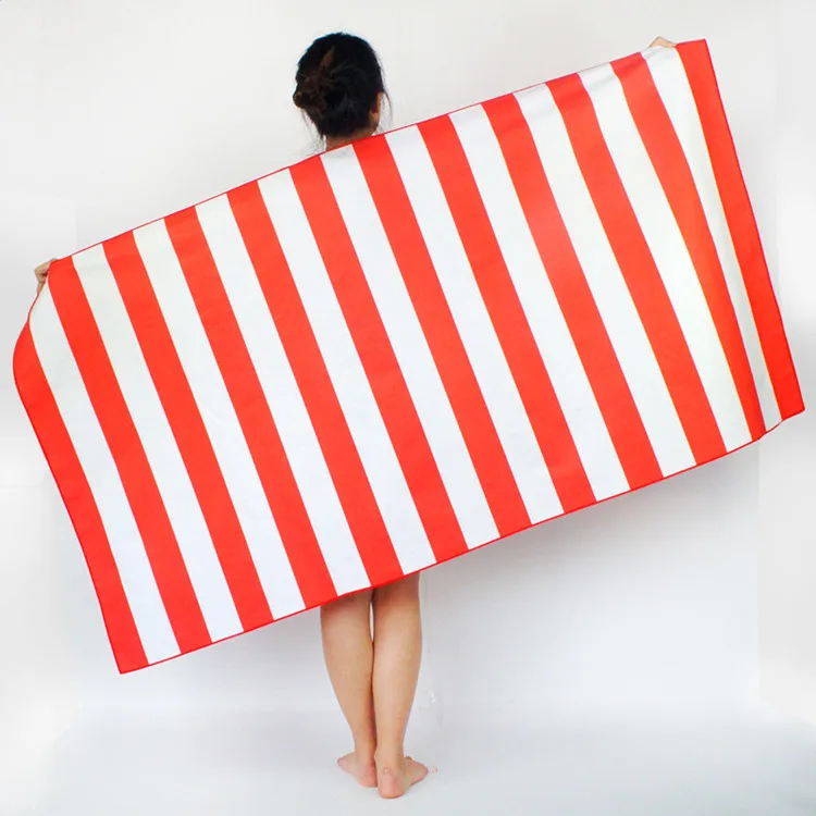 Custom Microfiber Compressed Sports Beach Towel Quick Dry Woven Logo Soft - Image 4