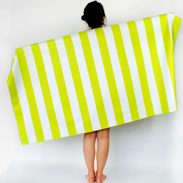 Custom Microfiber Compressed Sports Beach Towel Quick Dry Woven Logo Soft - Image 5