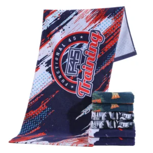 Custom Microfiber Printed Towel Soft Absorbent Quick Dry Beach Sports Bath