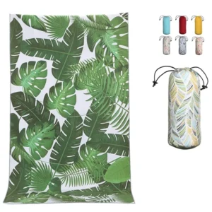 Custom Microfiber Sublimated Beach Towel Printed Logo Sports Promotion Soft Quick Dry