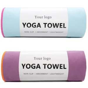 Custom Non-Slip Digital Printed Yoga Mat Towel Laser Engraving Ultra-Absorbent Microfiber Hot Yoga Customizable Color-Size
