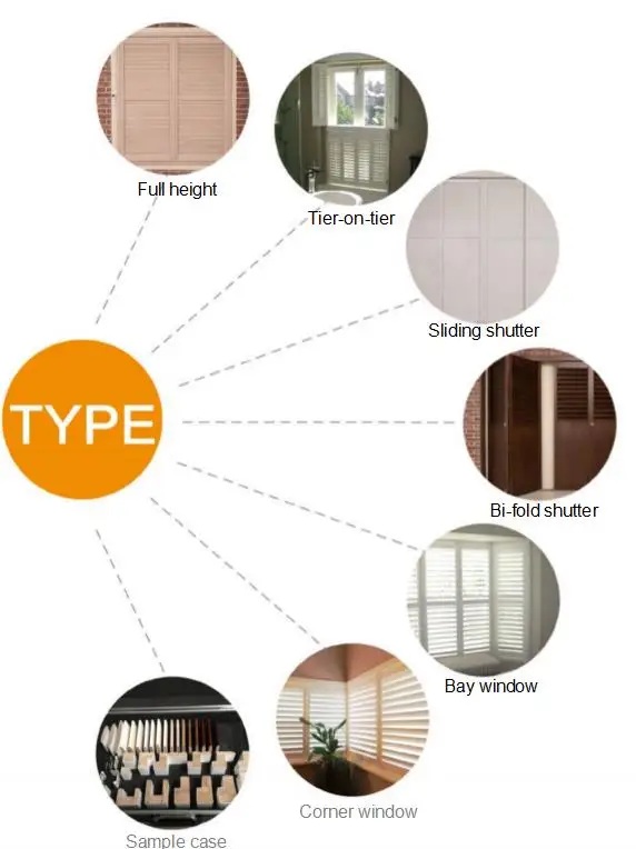 Custom Paulownia Wood Plantation Shutters Factory Wholesale Interior Window - Image 5