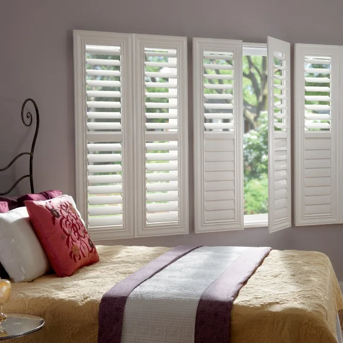 Custom Paulownia Wood Shutters UV Blocking Eco-Friendly Durable Custom Size - Image 2