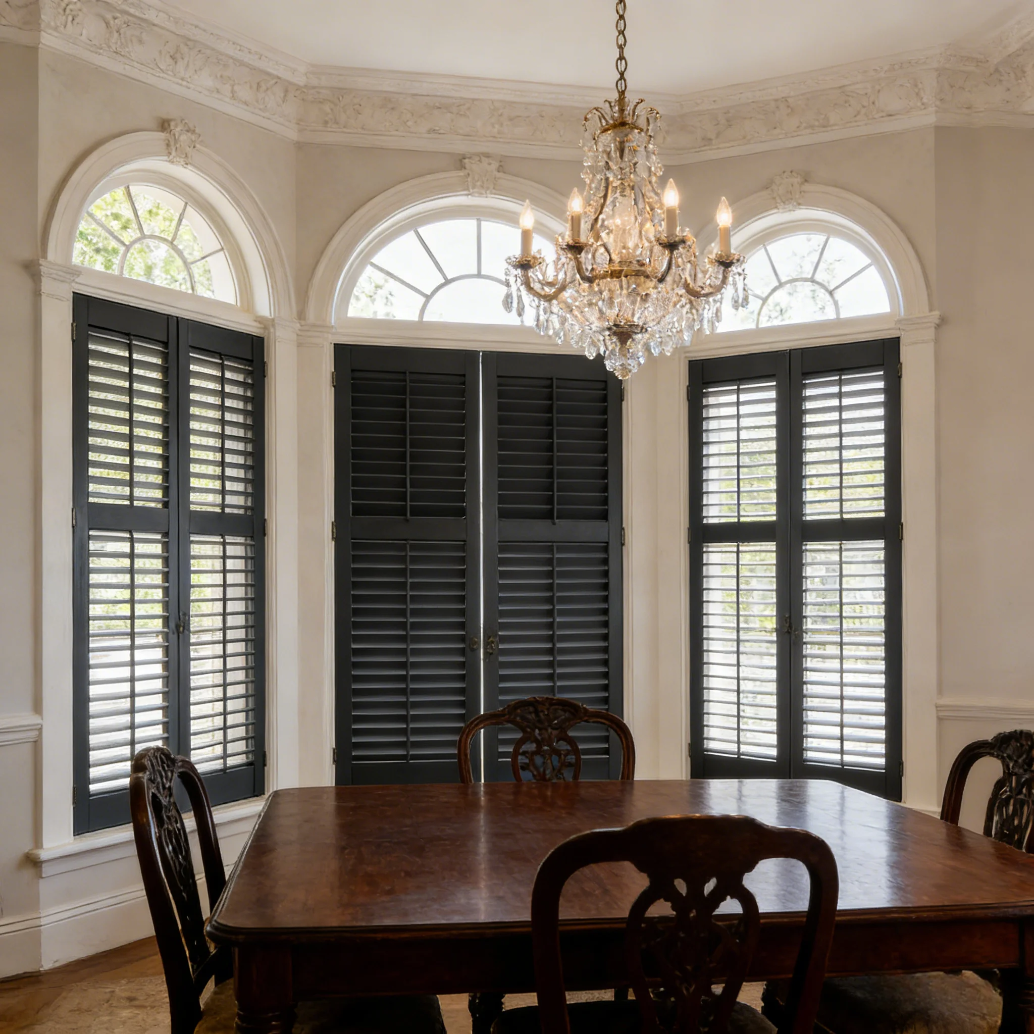 Custom Plantation Wooden Shutter OEM ODM Ventilated Shutter Custom Size Color Wholesale Indoor