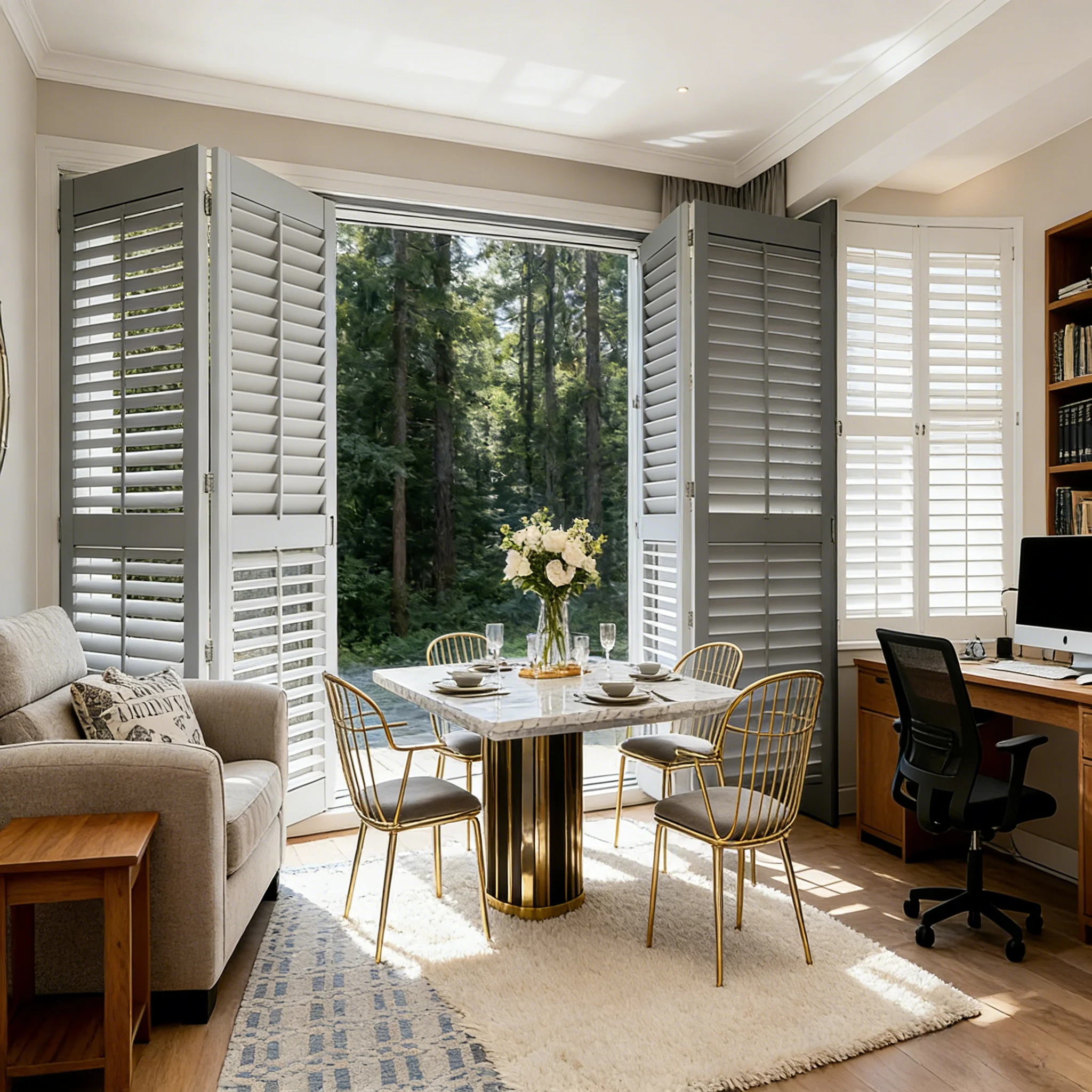 Custom Plantation Wooden Shutter OEM ODM Ventilated Shutter Custom Size Color Wholesale Indoor - Image 3