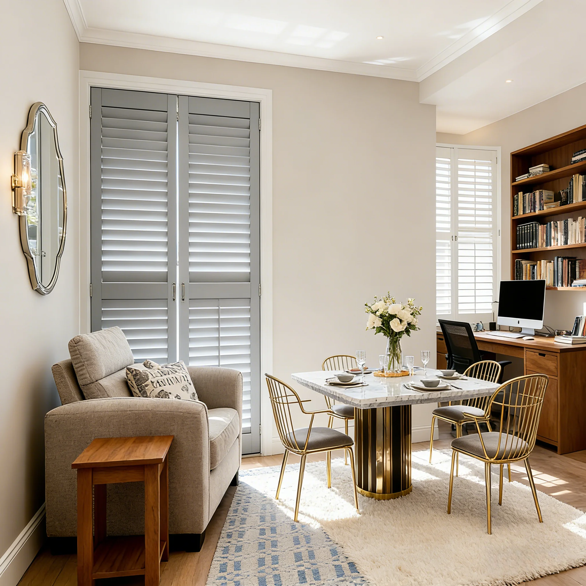 Custom Plantation Wooden Shutter OEM ODM Ventilated Shutter Custom Size Color Wholesale Indoor - Image 4