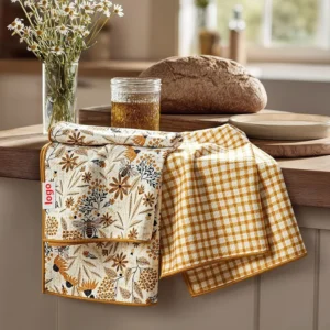 Custom Printed 350-400gsm Waffle Weave Microfiber Kitchen Towel Super Absorbent Adult Tea Sports
