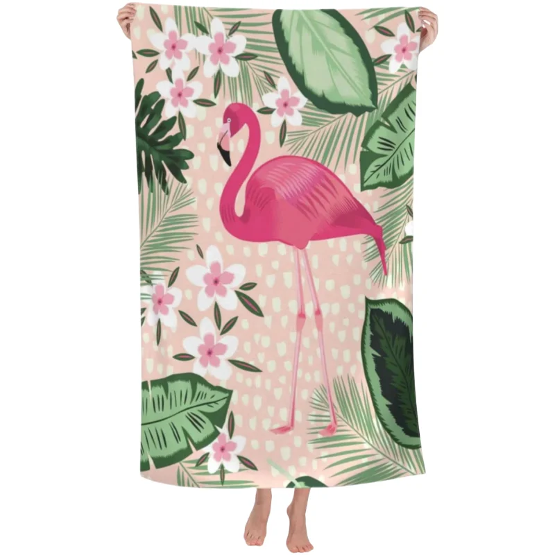 Custom Printed Antimicrobial Microfiber Beach Towel Quick-Dry Sand-Free for Adults